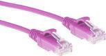 ACT Pink 10 meter LSZH U/UTP CAT6 datacenter slimline patch cable snagless with RJ45 connectors (DC9410)