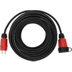 Brennenstuhl 9161250110 Strom Verlängerungskabel 16 A Schwarz Rot 25 m H07RN-F 3G 1.5 (9161250110)