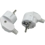 MicroConnect Angled schuko power plug White (MC-GRUA-W)
