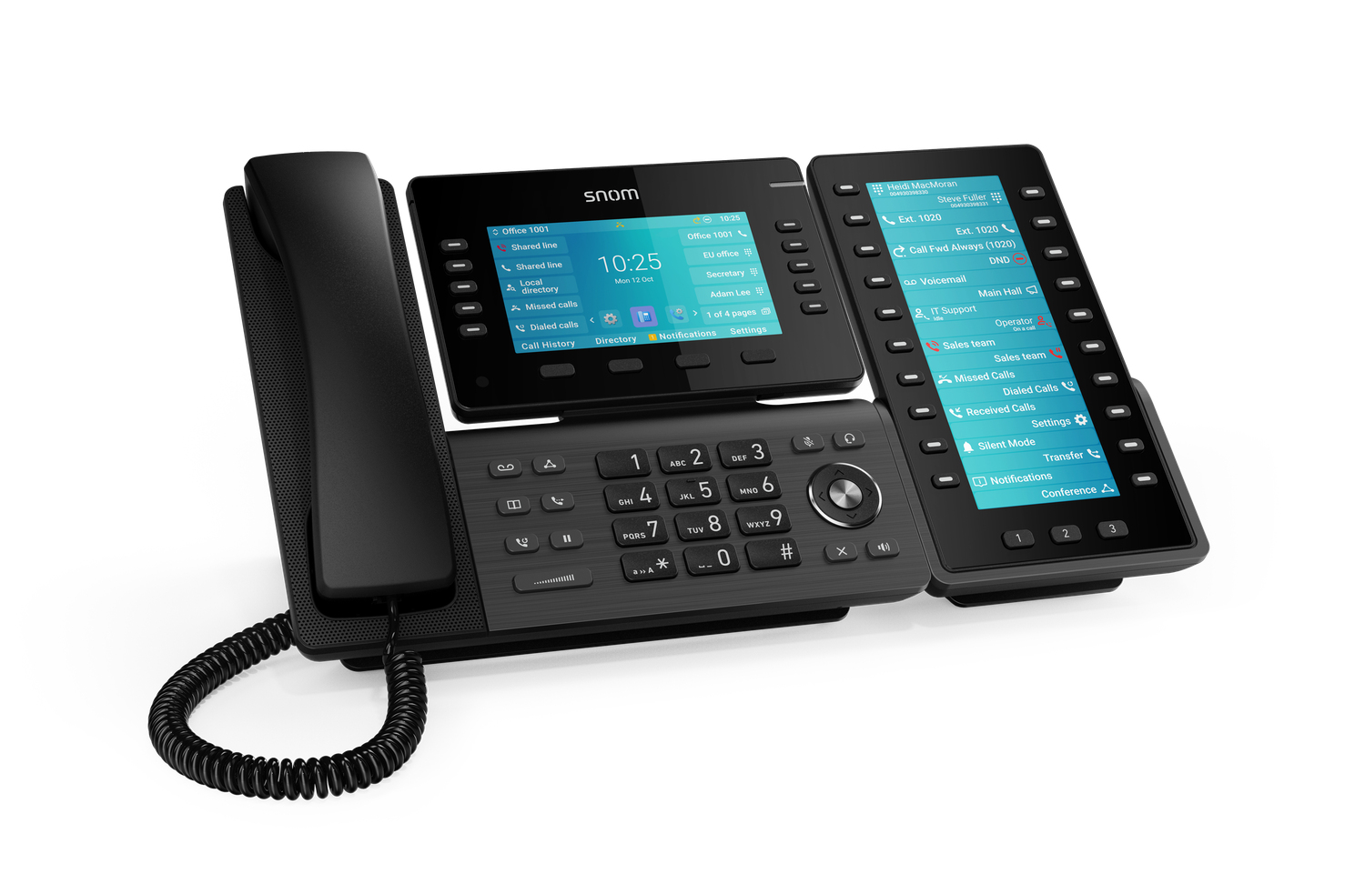 Snom D8C Tastenerweiterung USB für D865, D862 und D815W Gun Metal Black