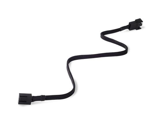 Silverstone CPF03 0,3 m 4-polig PWM Verlängerungskabel Schwarz