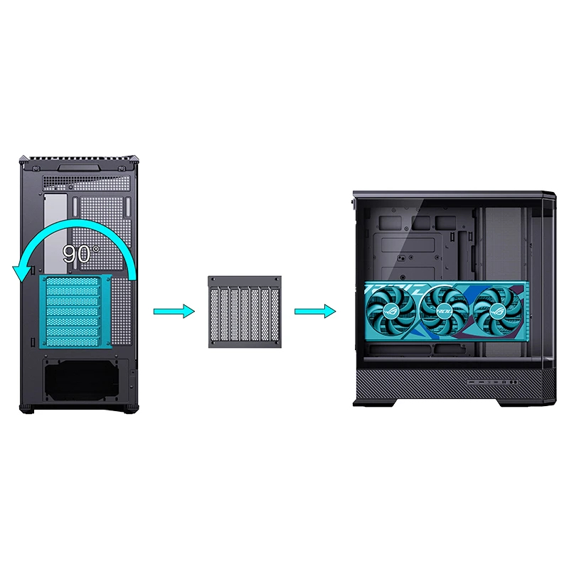 Jonsbo D400 Midi Tower ATX Tempered Glass Schwarz