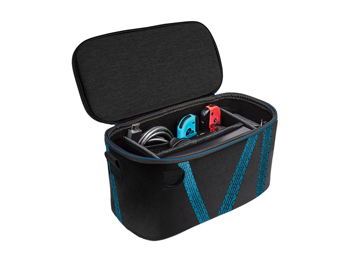 PDP Overnight Hartschalenkoffer Nintendo Switch Mario Kart Drift GlowInTheDark Schwarz, Blau