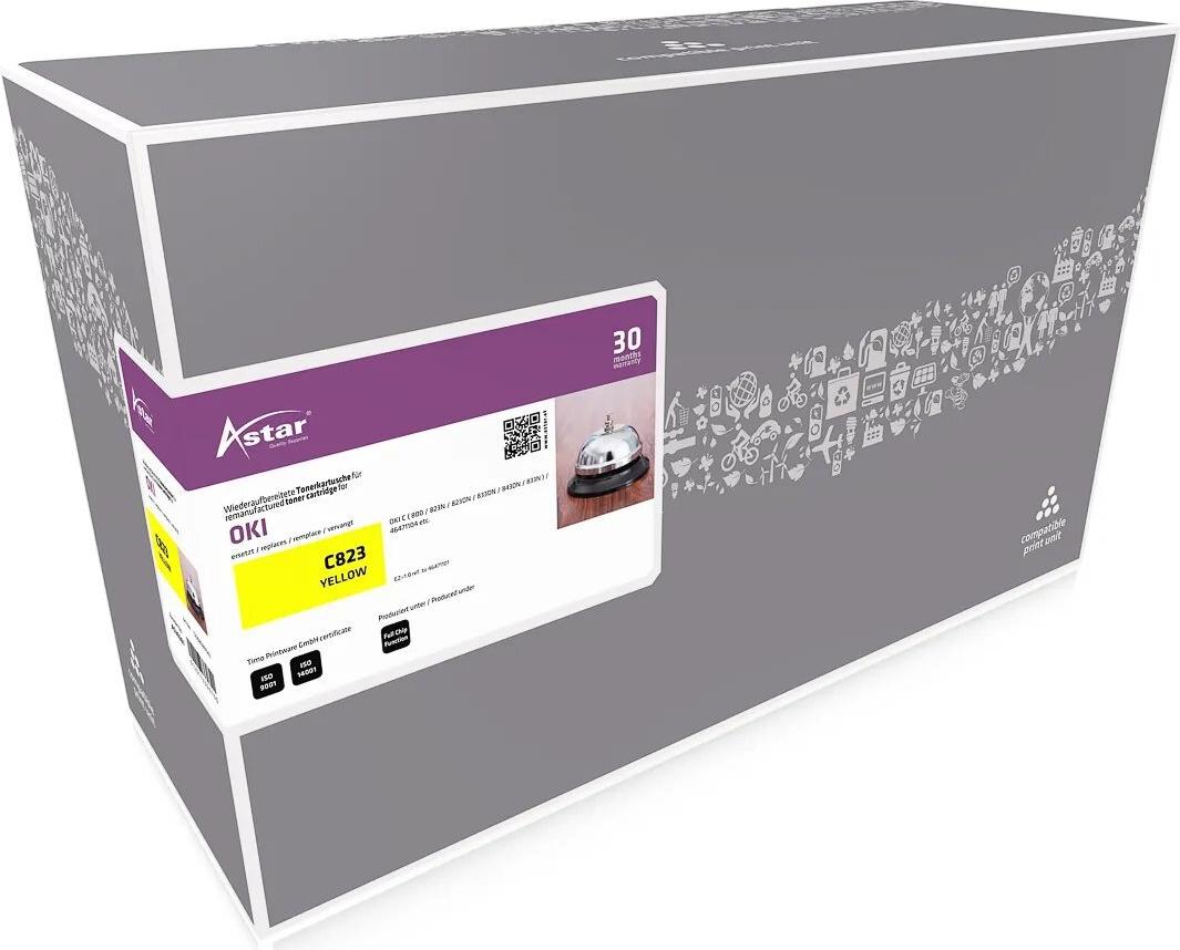 AS20267 ASTAR OKI C823 TONER YELLOW ST 46471101 7000Seiten Standard Kap. (AS20267)