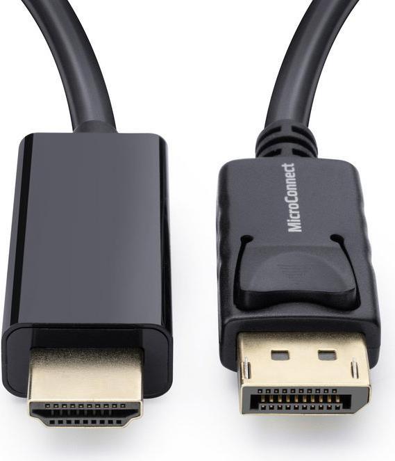 Microconnect MC-DP-HDMI-100 Videokabel-Adapter 1 m DisplayPort Schwarz (MC-DP-HDMI-100)