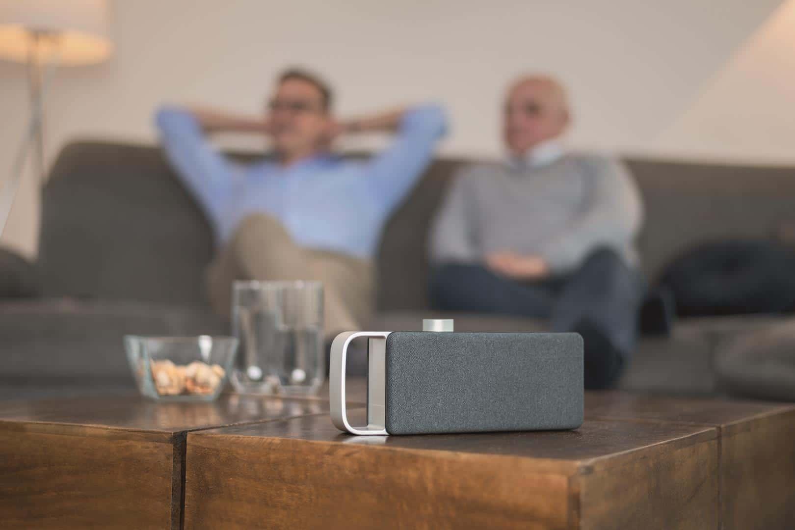 FALLER OSKAR Tragbarer Mono-Lautsprecher Schwarz - Silber 4 W (SV-1000-100-GY)