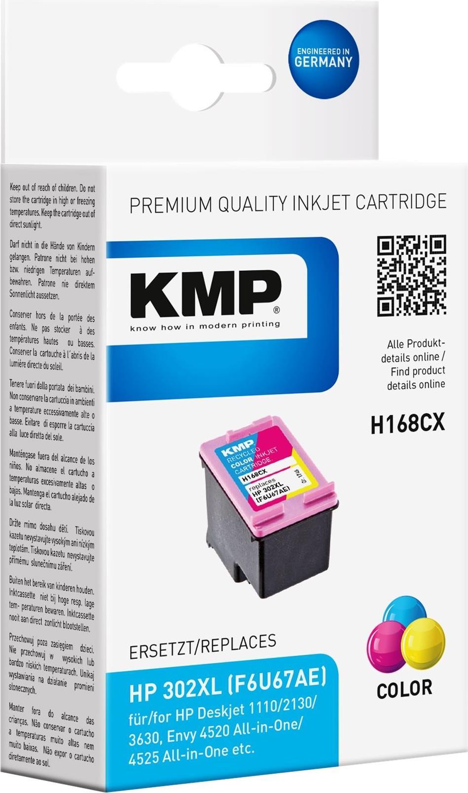 KMP H168CX 12 ml Farbe (Cyan, Magenta, Gelb) (1746,4030)
