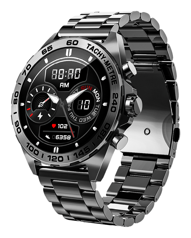 Bea-fon SmartWatch 501 1,43" AMOLED GPS Dunkel-Metallic