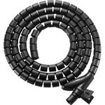 Equip Spiralkabelschlauchhülse, 1,0 m, Schwarz. Typ: Kabelmuffe, Zweck: Tisch/Bank, Produktfarbe: Schwarz. Breite: 20 mm, Tiefe: 20 mm, Gewicht: 75 g. Verpackungsbreite: 220 mm, Verpackungshöhe: 170 mm, Paketgewicht: 79 g. Breite des Versandkartons: 420 mm, Länge des Versandkartons: 360 mm, Höhe des Versandkartons: 640 mm (650867)