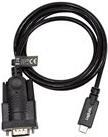 LogiLink - USB-Kabel - DB-9 (M) bis USB-C (M) umkehrbar - USB 2.0 - 1.2 m - Daumenschrauben