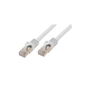 RJ45 Patchkabel mitCat.7 Rohkabel und Rastnasenschutz (RNS®), S/FTP, PiMF, halogenfrei, 600MHz, OFC, weiß, 0,25m, Good Connections® (8070R-003W)