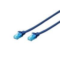 Digitus Patchkabel U UTP Kategorie 5e PVC 1m blau (DK-1512-010/B)