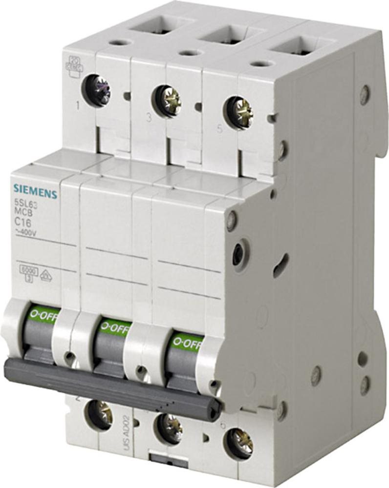 Siemens Leitungsschutzschalter 3polig 6 A 400 V 5SL6306-6 (5SL6306-6)