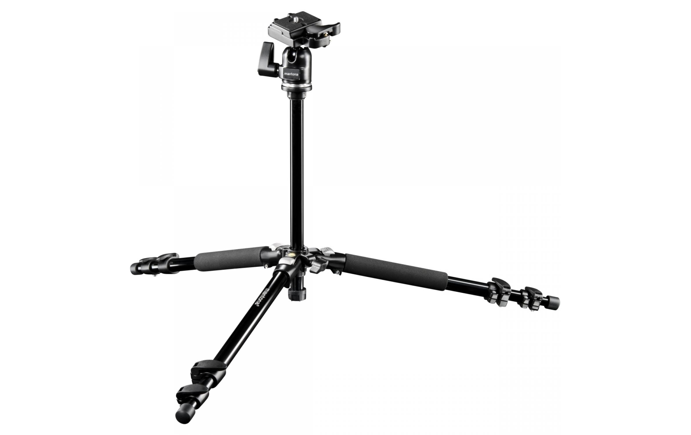 mantona Scout MAX Set Stativ 157 cm Aluminium Schwarz
