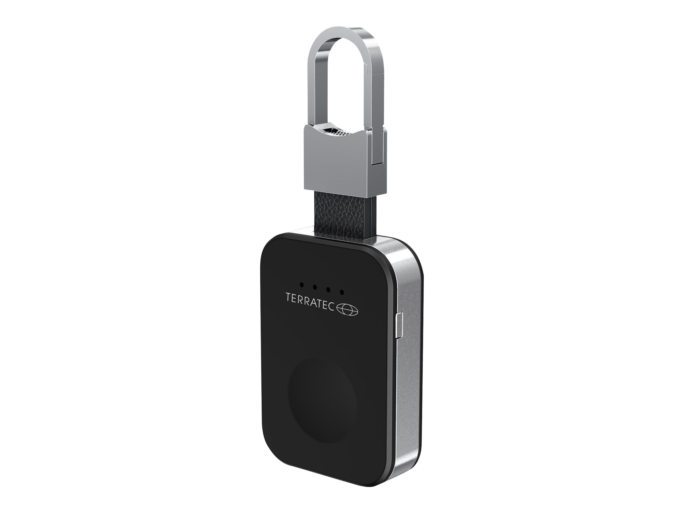 TerraTec Charge AIR Key Kabelloses Ladepad Powerbank für Apple Watch 950 mAh Schwarz, Silber
