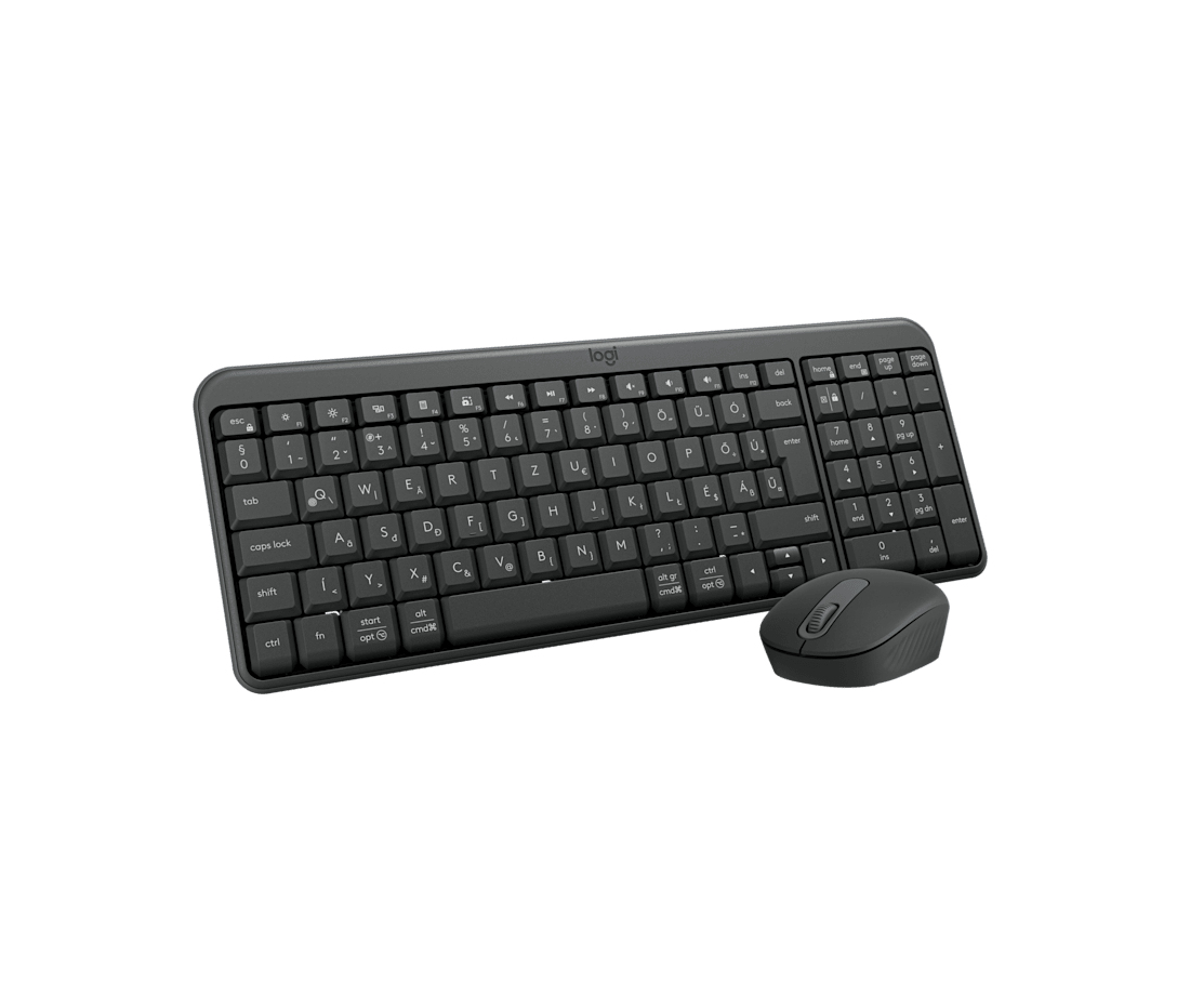 Logitech MK250 Kabelloses Tastatur- und Maus-Set QWERTZ Ungarisch Graphit