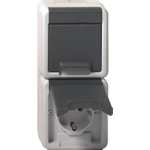 GIRA 478030 SCHUKO 2f senkr. KD WG AP Gr (478030)