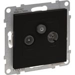 Legrand SEANO Enddose TV-R-SAT f. 765369 HD-TV in der Farbausführung sw lackiert 5 (765369)