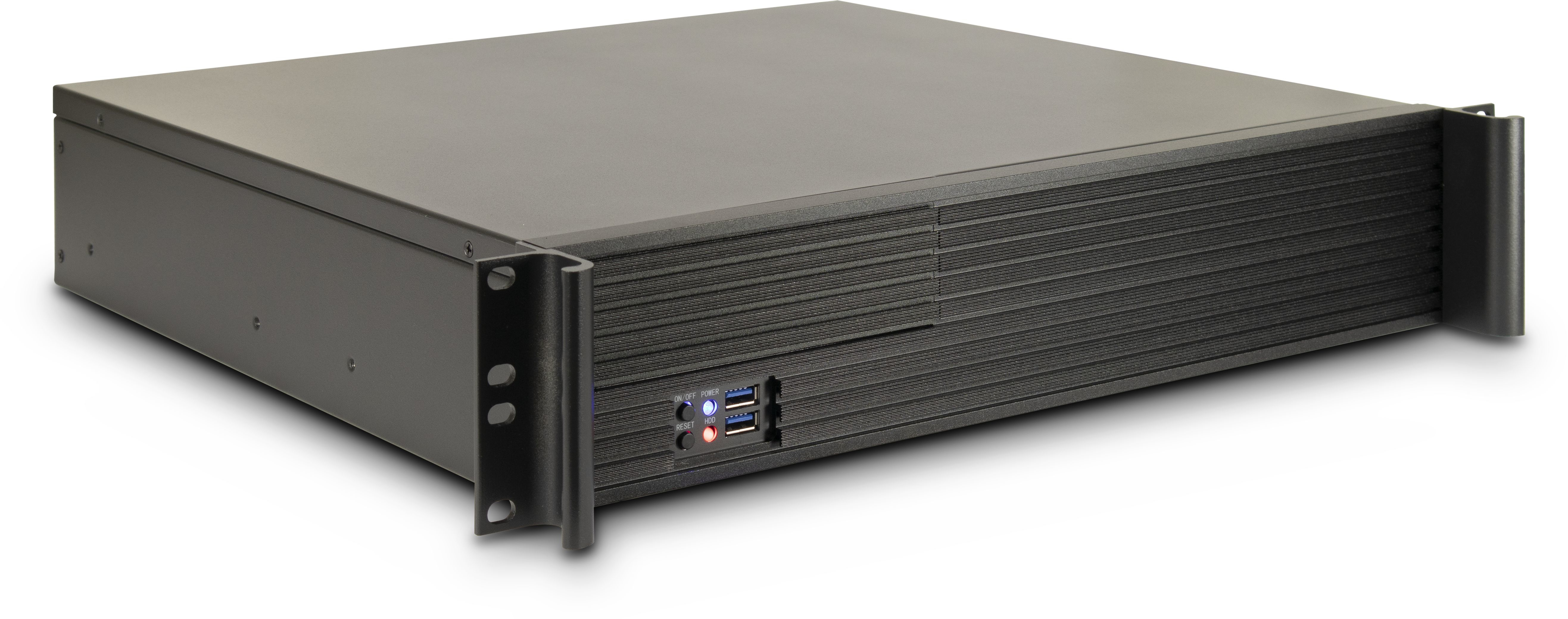 Inter-Tech IPC 2U-K240L Rack-Gehäuse 2U Micro ATX Mini-ITX Schwarz