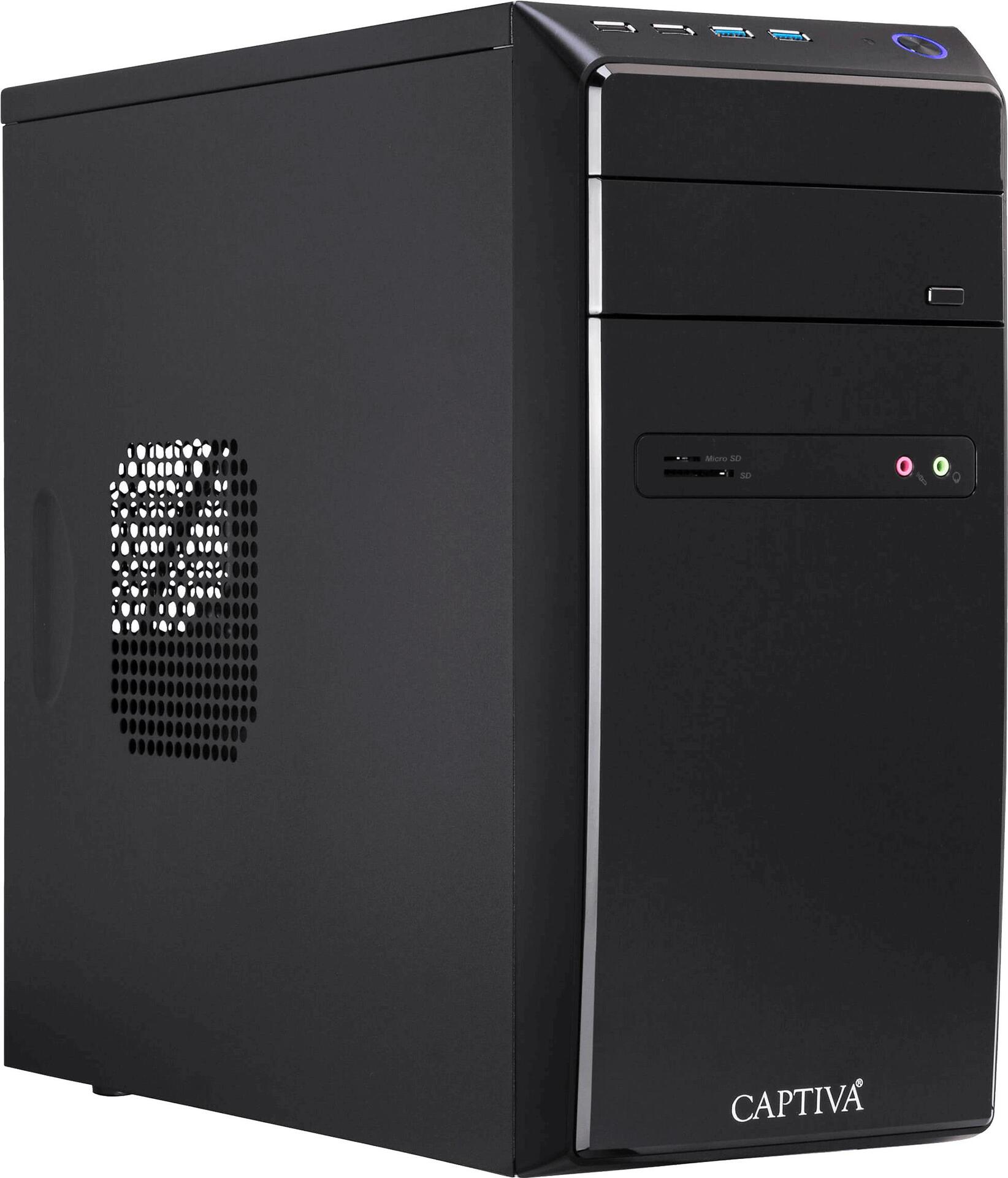 Captiva I57-573 Intel® Core™ i3 i3-10100 8 GB DDR4-SDRAM 1,24 TB HDD+SSD Midi Tower PC Schwarz (57573)