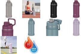 THERMOS Isolier-Trinkflasche Ultralight Max, 0,75 l,orchidee Farbe: orchid, doppelwandiger Edelstahl, mit - 1 Stück (4135.387.075)