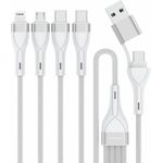 4smarts 541024 USB Kabel 1,2 m USB A/USB C USB C/Micro USB-A/Lightning Weiß (541024)
