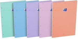 Oxford Notizblock Pastell, 210 x 315, Seyès, 80 Blatt 80 g/qm Papier, hochweiß, beschichteter Karton-Deckel, - 1 Stück (400180081)