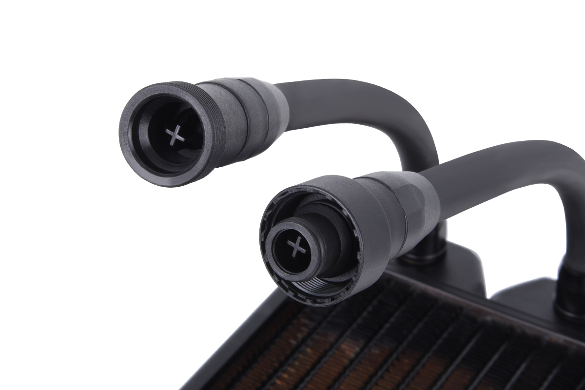 Alphacool NexXxos ST30 Full Copper 240mm Radiator AIO Schwarz