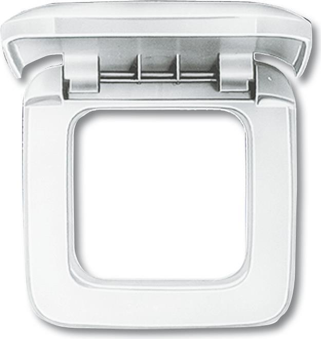 Busch-Jaeger 2518-214. Produktfarbe: Weiß, Design: konventionell, Markenkompatibilität: Busch-Jaeger. Breite: 82 mm, Höhe: 82 mm, Dicke: 1,9 cm (2CKA001719A0061)