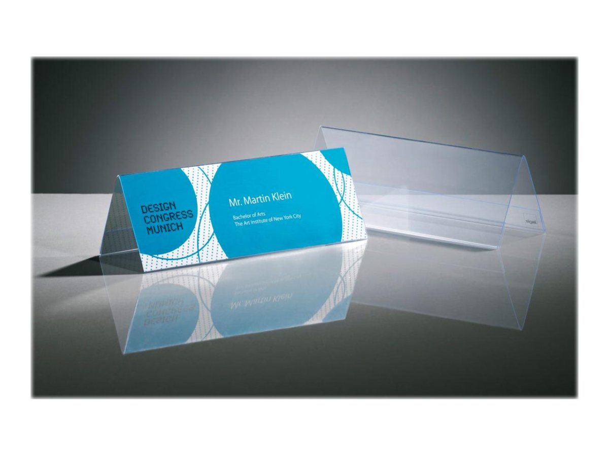 Sigel Tischaufsteller TA130 240 x 90 mm Hartplastik Transparent