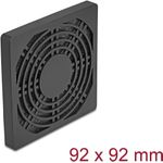 Delock Lüftergitter mit Staubfilter 92 x 92 mm schwarz (67312)