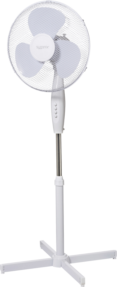 Sygonix Bodenventilator 50 W O x H 600 mm 1.2 m Weiß (SY-6664792)
