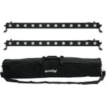 EUROLITE Set 2x LED BAR-12 QCL RGBW + Soft-Bag (20000406)