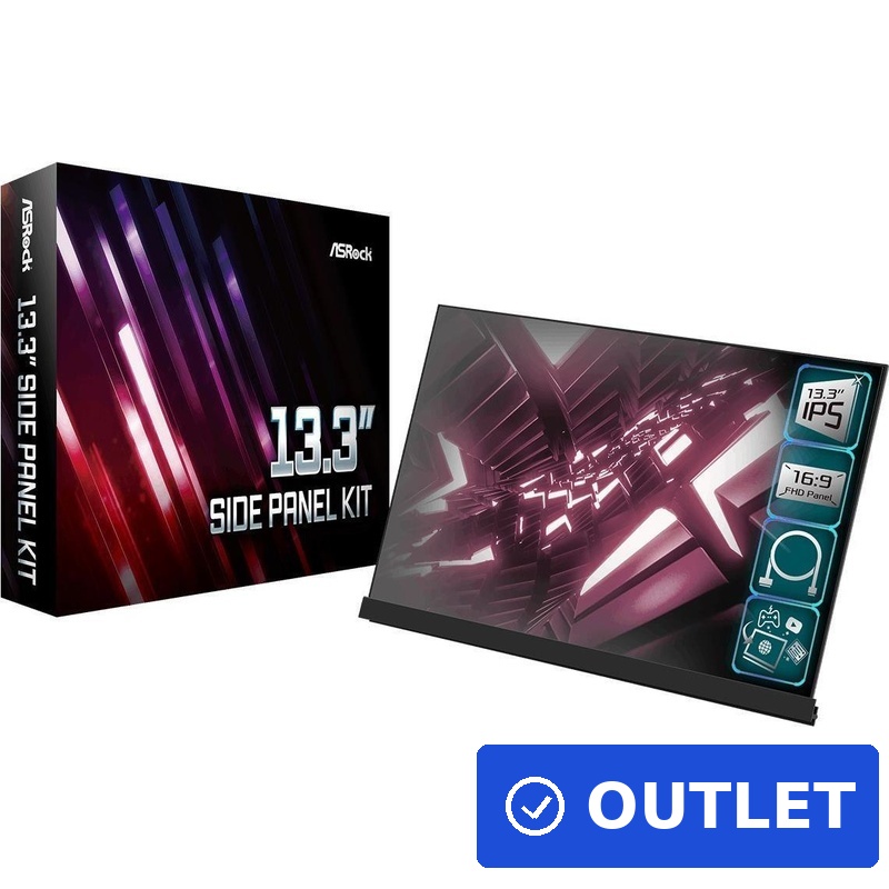 Asrock 33,00cm (13")3(33,8cm) Side Panel Kit retail (90-MCA100-00UARF) (geöffnet)