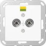 JUNG A 565-2 BF WW Steckdose Weiß (A565-2BFWW)