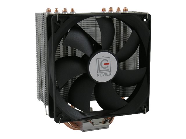 LC Power Cosmo Cool Prozessor-Luftkühler 120 mm Aluminium Schwarz/Silber