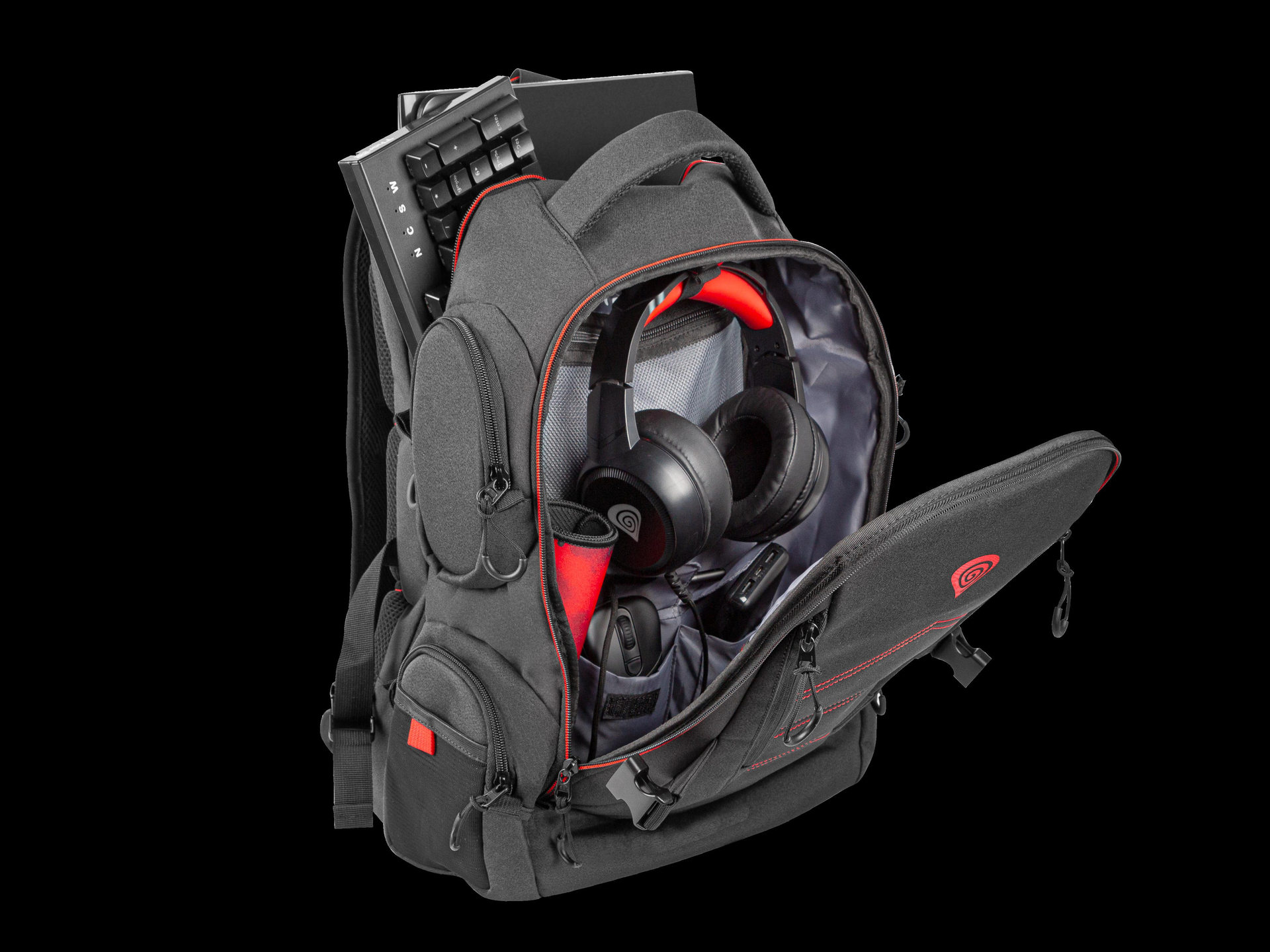 Genesis Pallad 550 17,3" Notebook-Rucksack Schwarz