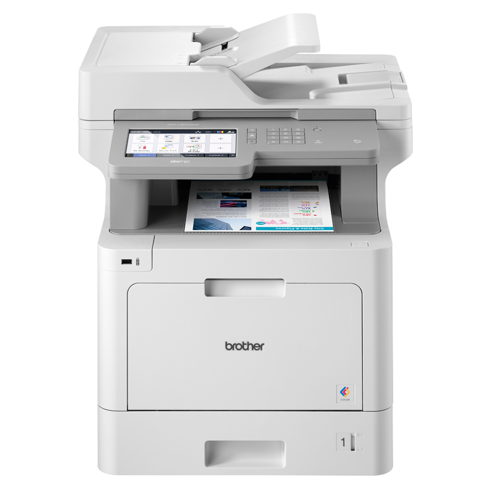 Brother MFC-L9570CDW Farblaser-Multifunktionsdrucker 31 ppm A4 WLAN NFC Duplex Weiß