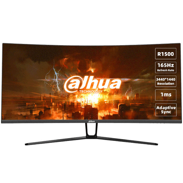 Dahua Technology LM34-E330C Computerbildschirm 86,4 cm (34") 3440 x 1440 Pixel UltraWide Quad HD LCD Schwarz - Rot (DHI-LM34-E330C)