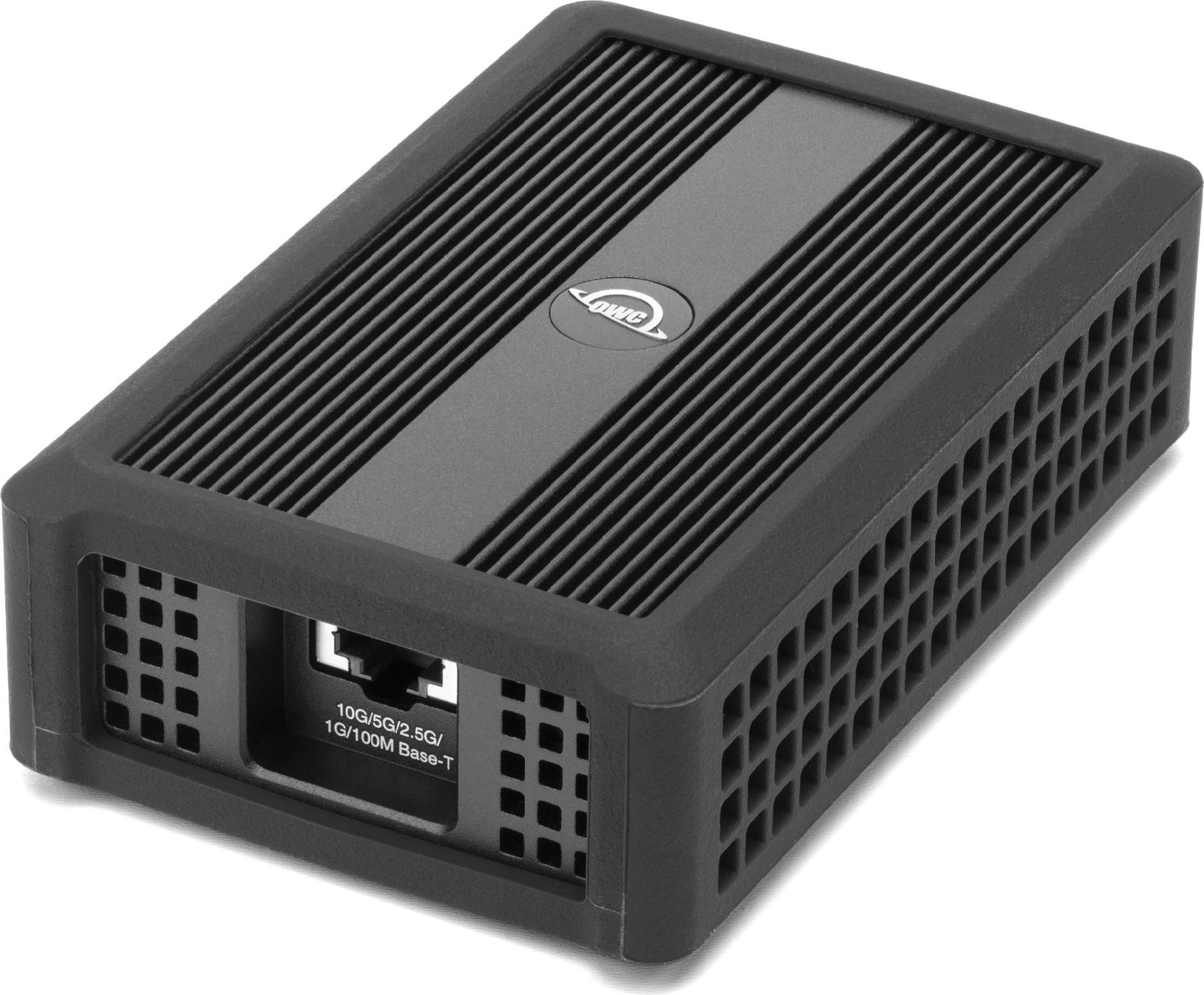 OWC OWCTB4ADP10GBE Thunderbolt 4 10Gb Ethernet Adapter Silber, Schwarz