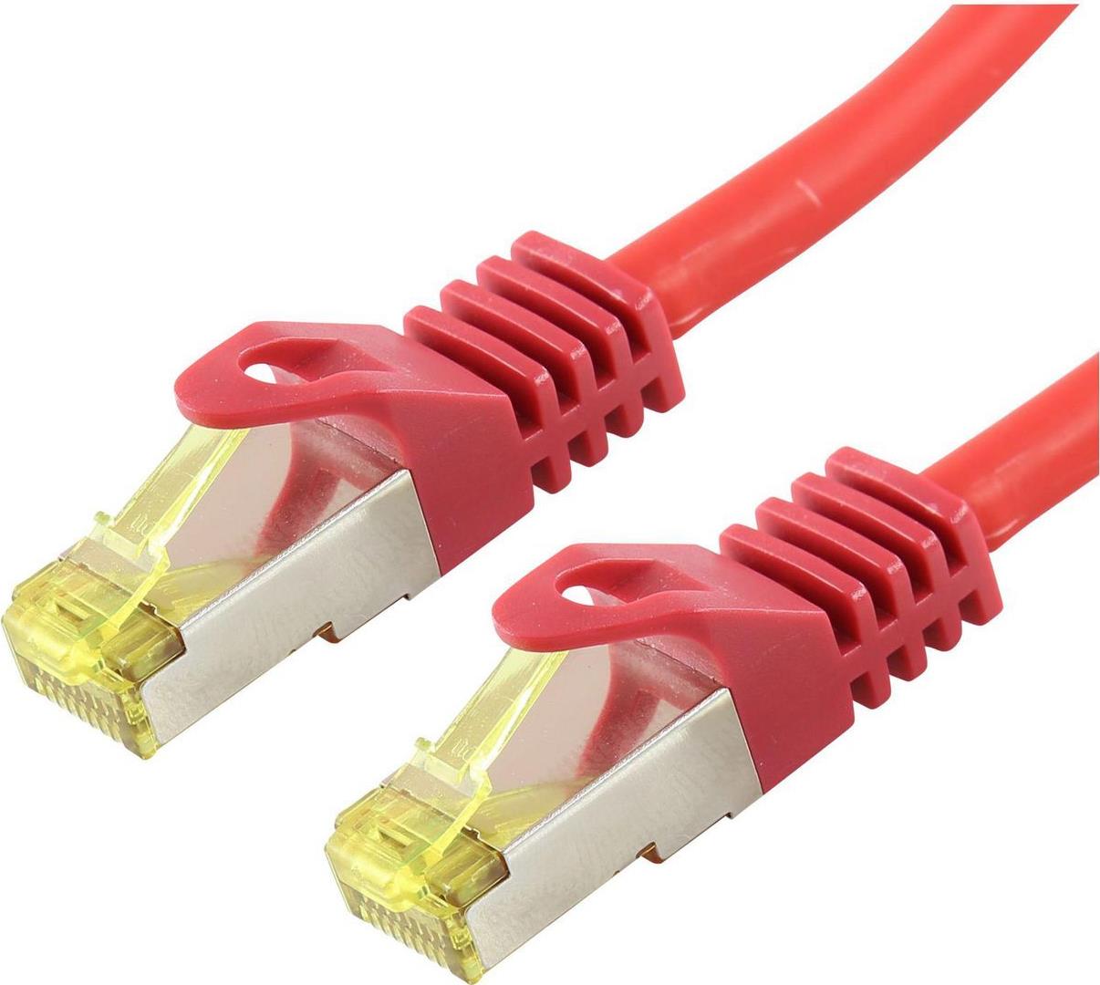 LOGON SSTP Cat6a Netzwerkkabel Rot 1 m (TCR6ASS010R)