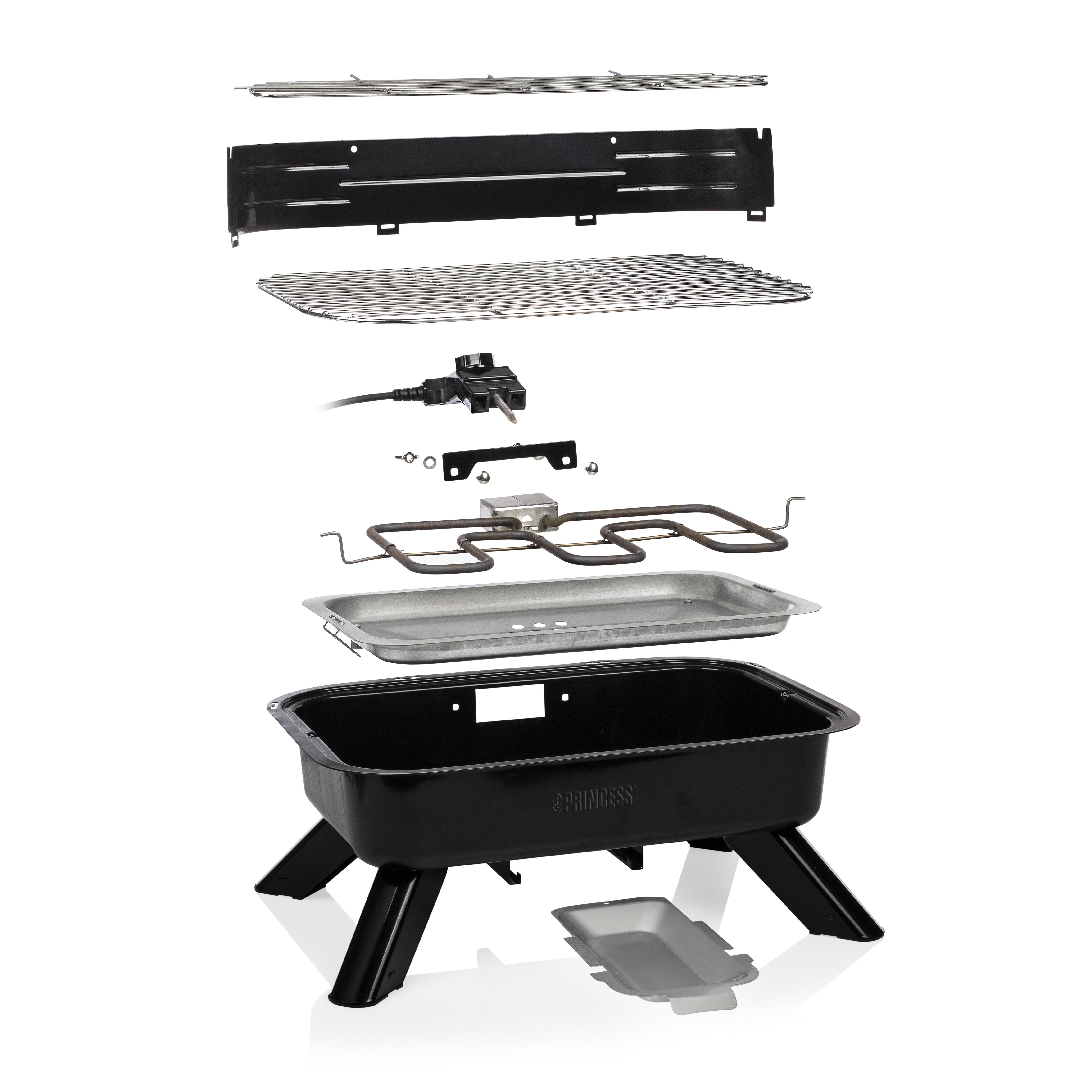 Princess 112252 Hybrid-Grill 2000 W Schwarz