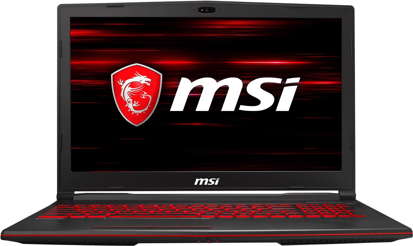 MSI GL63 8RD-012 Gaming Notebook 15.6" Full HD, Core i7-8750H, GTX 1050Ti 4GB, 8GB RAM, 1000GB Speicher, FreeDOS (0016P6-012)