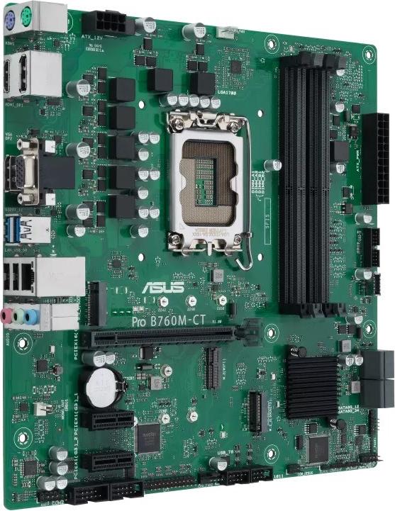 ASUS Pro B760M-CT-CSM Mainboard Micro ATX, Intel B760, LGA 1700, DDR5