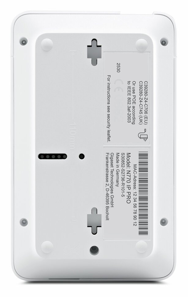 Gigaset N770 IP PRO DECT-Basisstation 120 Kanäle Weiß