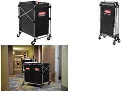 Rubbermaid Sack für Klappwagen X-Cart, 150 Liter, schwarz aus strapazierfähigem Vinyl, hohes Fassungsvermögen für - 1 Stück (1871645)