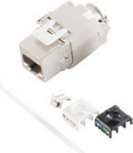 shiverpeaks BS08-10030 Steckdose RJ-45 Metallisch - Weiß (BS08-10030)