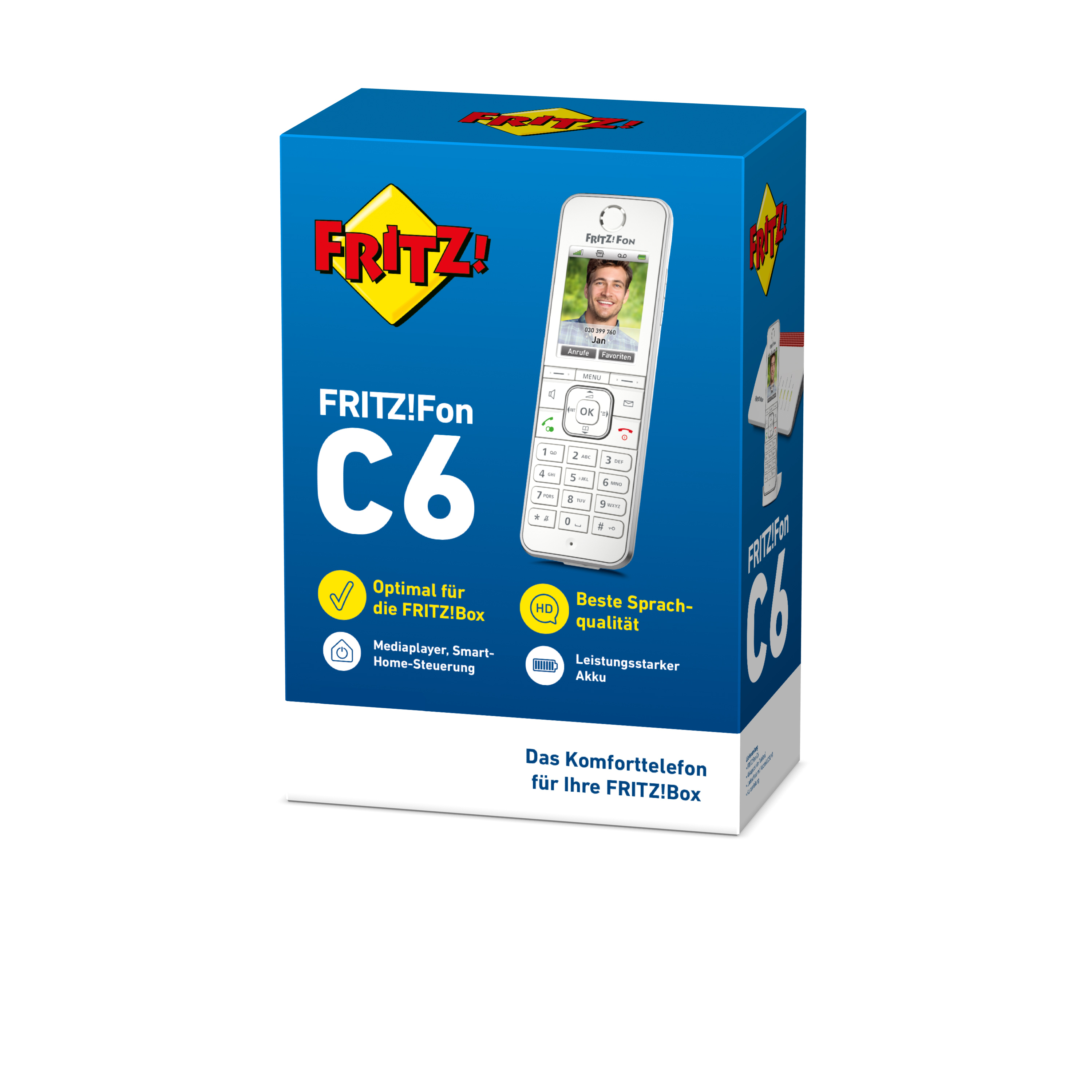FRITZ! FRITZ!Fon C6 Schnurloses VoIP-Telefon Weiß