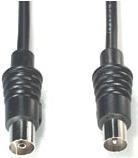 e+p HFS 2 2.5m Koaxial Koaxial Schwarz Koaxialkabel (HFS2)