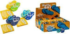 WEDO Kunststoff-Radierer Flip Flop "HOLLYDAY", 36er Display Radierer in Flip Flop / Badelatschen-Design, PVC-frei, - 36 Stück (599 8199)